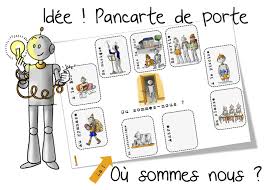 Affichage De Porte Ou Est La Classe Bout De Gomme Classroom Organisation Notebook