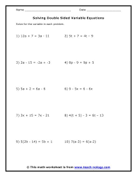 The new problems would look like this Solving Double Sided Variable Equations Equations Algebra Equations Solving Equations