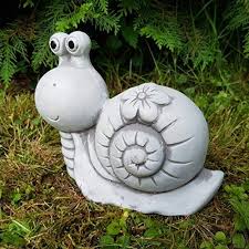 Garten Deko Niedliche Schnecken Familie 3er Set Frostfest Steinfigur Deko Garten Teich Haus Garten Gartendeko A Gartenfiguren Zement Basteleien Zement Kunst