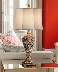 Elle Carved Antique Bronze Classic Table Lamp 3j928 Lamps Plus Classic Table Lamp Antique Table Lamps Table Lamp