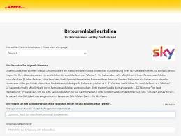 Als dpd kunde loggen sie sich für die nutzung. Sky Retoure So Geht S Retourenschein Adresse Zubehor Frist