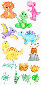 Dinosaurs Watercolor Clipart Set Instant Digital Download Png Etsy In 2021 Easy Dinosaur Drawing Dinosaur Clip Art Dinosaur Drawing
