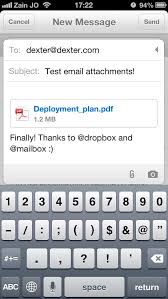 How To Use Mailbox With Dropbox For Ios Iphone Iphone Dropbox Mailbox