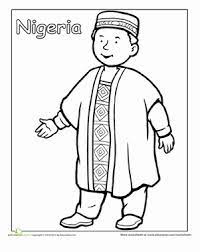 Color online with this game to color cultures coloring pages and you will be able to share and to create your own gallery online. Nigerian Traditional Clothing Worksheet Education Com