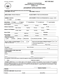 16 Printable Passport Application Form Download Templates Fillable Samples In Pdf Word To Download Pdffiller
