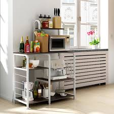 We did not find results for: Rebrilliant 35 4 W X 51 39 H X 16 53 D Microwave Stand 4 Tier 3 Tier Kitchen Storage Cart Table Wayfair