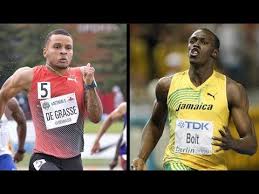 Andre de grasse is a canadian sprinter. Rio Games Flashback How Fast Is Andre De Grasse Compared To Usain Bolt Youtube