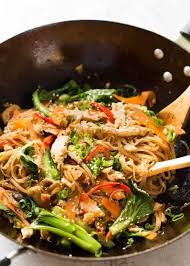 Chicken Stir Fry With Rice Noodles Recipe Rice Noodles Stir Fry Stir Fry Rice Rice Noodle Recipes