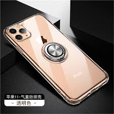 Anti Fall Invisible Press Bounce Ring Holder Phone Cover For Iphone 11 Pro Max 6 5 Inch Transparent Iphone 11 Pro Max 6 5 Inch Cases Guuds Iphone 11 Iphone Phone Stand For Car
