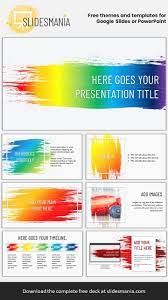 Rainbow Brush Free Template For Google Slides Or Powerpoint Presentations Powerpoint Presentation Powerpoint Google Slides