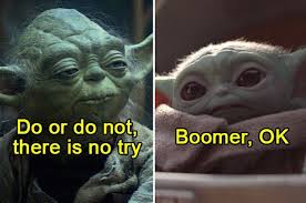 Here Are The Best And Funniest Tweets About Baby Yoda On The Mandalorian Star Wars Humor Yoda Meme Star Wars Memes