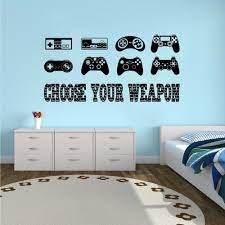 Featuring a range of designs including space themed wall stickers, transport and woodland themes, we're sure you'll find something your little boy will just love. Removable Wall Sticker Gamer Quote Vinyl Wall Decal Boys Room Decor Creative Games Wallpaper Controllers Decal Ay1334 Wall Stickers Aliexpress