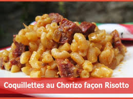 Coquillettes Au Chorizo Facon Risotto Recette Ptitchef Recette Recette Coquillette Recette De Plat Risotto