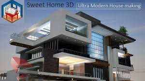 Sweet home 3d online manager. Ultra Modern House Designing In Sweet Home 3d Youtube