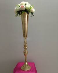 How to arrange flowers in a tall skinny vase. New Style Tall 88cm 34 7inch 8pcs Lot Fast Shipment Gold Wedding Party Road Led Decoration Centerpiece Vase Vase Porcelain Decorative Floor Vasedecorative Sand For Vases Aliexpress