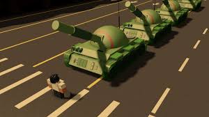 As the first tank tried to move. Tank Man During The 1989 Robloxia Protests Gocommitdie