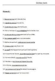 Dictees Tests De Debut Et De Fin D Annee Dictee Cm1 Fin D Annee Annee