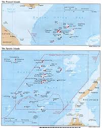 South china sea islands, political map. Spratly Islands Maps Perry Castaneda Map Collection Ut Library Online