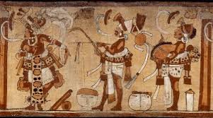 Ancient Mayan Frieze Depicting Mayan Musical Instruments Mayan Art Maya Art Ancient Maya