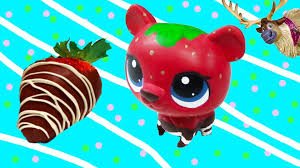 Custom Lps Bear Chocolate Dipped Strawberry Diy Littlest Pet Shop Disney Custom Lps Littlest Pet Shop Little Pets