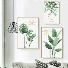 There are 5944 plant picture frame for sale on etsy, and they cost $28.91 on average. Green Plants Leaves Canvas Wall Pictures Room Decoration No Frame Shopee Philippines