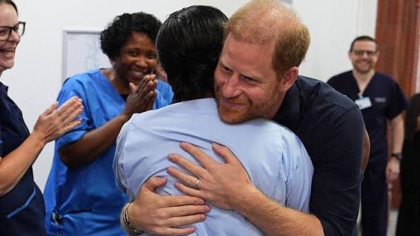 Prince Harry gets UK trip back on track with hospital visit