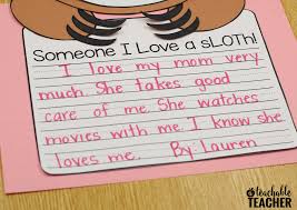 Write a paragraph to convince people that a stapler is the most romantic valentine's gift you could ever give to someone. Sloth Valentine S Day Craft And Writing Activity A Teachable Teacher