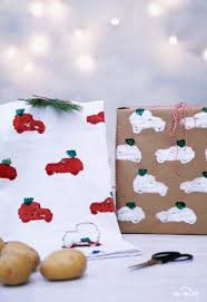 Die 301 besten bilder von papierautos | papier, autos und. Kartoffeldruck Auf Stoff Papier Anleitung Zum Selbermachen