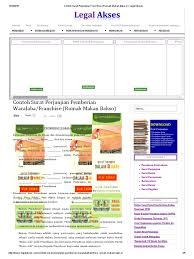 Check spelling or type a new query. Contoh Surat Perjanjian Franchise Rumah Makan Bakso Legal Akses