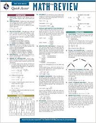 math review reas quick access reference chart quick