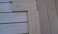 The ultradeck natural deck boards are the most economical choice and feature a reversible hollow plank with embossed wood grain on one side and a brushed finish on the opposite. Ultradeck Menards Composite Decking