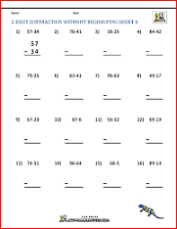 Click the button below to get instant access to in subtraction we can have two cases: 2 Digit Subtraction Without Regrouping Worksheets