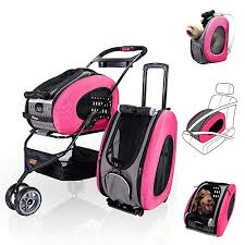 Ibiyaya Multifunction Pet Carrier Backpack Carseat Pet Carrier Stroller Carriers With Wheels For Dogs An Pet Backpack Carrier Cat Stroller Pet Stroller