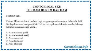 Contoh Soal Skb Formasi Hukum Dan Ham Cpns 2019 2020 Hukum Membaca Hukum Pidana