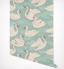 Image 0 Swan Wallpaper Wallpaper Decor Self Adhesive Wallpaper