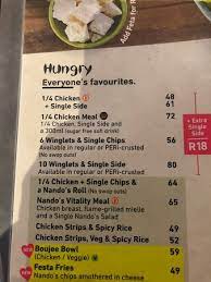 We did not find results for: Nando S Hazyview Menu Picture Of Nando S Hazyview Tripadvisor
