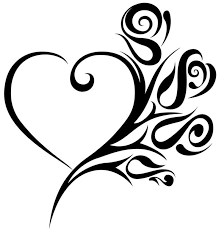 Flower heart simple line tattoo. Tattoo Designs On Paper Hearts Tattoo Designs Ideas