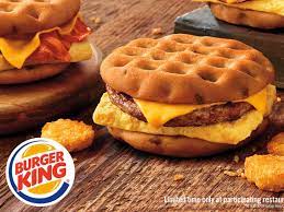 Croissan'wich with egg and cheese with sausagem bacon or ham. Burger King Just Released New Maple Waffle Sandwiches