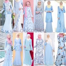 0 отметок «нравится», 0 комментариев — collection baju kurung (@collectionbajukurung) в instagram: S Xl Soft Blue Baby Blue Baju Kurung Raya Nikah Tunang Dress Dinner Bridesmaid Kenduri Wedding