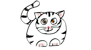 Custom cat canvas, cat portrait, cat canvas, cat painting, cat loss gift, personalized cat, cat memorial gift, cat drawing, cat sketch. How To Draw A Fat Cat In Easy Steps For Children Beginners Youtube