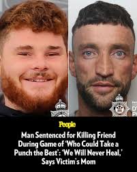 🔗: bit.ly/3Fek8eV A man has been jailed for killing a former colleague  after they were boasting about "who could take a punch best" following a  night out, authorities have said. Liam Morgan-Whittle,