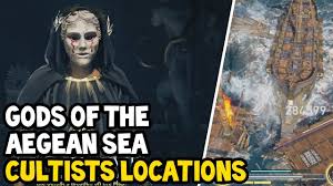 It contains over 2,000 islands which commercial sea trading became their main source of income and, in time, they colonized the various islands of the aegean archipelago and produced various commodities. Assassin S Creed Odyssey All Gods Of The Aegean Sea Cultists Location Walkthrough Youtube