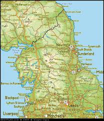 The irish sea lies west of england and the celtic sea to the southwest. Map Of North England Uk Map Uk Atlas