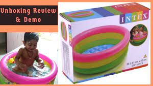 Intex baby bath tub, multi color (2 feet) 1,265. Unboxing Review Demo Of Intex Bath Pool Honest Review How To Fill Air Or Blow Intex Bathtub Youtube