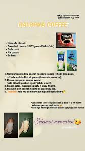 Dalgona Coffee Kopi Masakan Resep