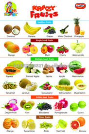 Krazy Fruits Chart Buy Fruits Chart For Kids Product On Alibaba Com
