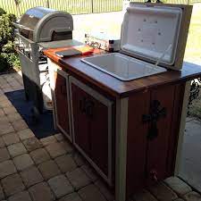 Mobile Bbq Island With Built In Cooler Eat In Bar Bbq Island Built In Bbq Backyard Landscaping Designs