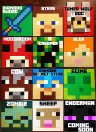 Minecraft Inspired Lego Wall Art Creeper Hanging Picture Pixel 8 Bit Mosaic Bedroom Game Room Decor D Lego Wall Art Minecraft Quilt Minecraft Bedroom Decor