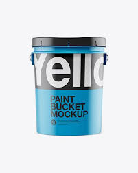 Matte Plastic Bucket Mockup Front View In Bucket Pail Mockups On Yellow Images Object Mockups Mockup Free Psd Mockup Psd Mockup