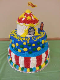 Butter Icing Birthday Cake For Little Boy Circus Theme Birthday Cake For Boys First Birthday Using Only Buttercream Icing No Fondant Carnival Birthday Cakes Buttercream Birthday Cake Carnival Cakes